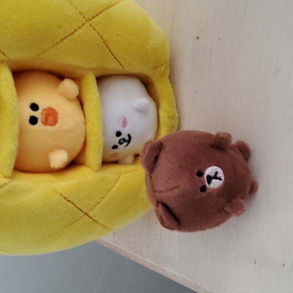 Line friends pineapple plush bear brown - Picture 3 of 5